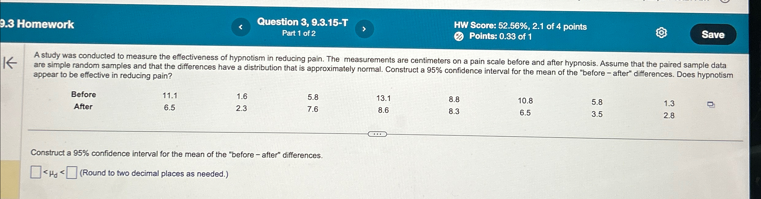 Solved A study was conducted to measure the effectiveness of | Chegg.com