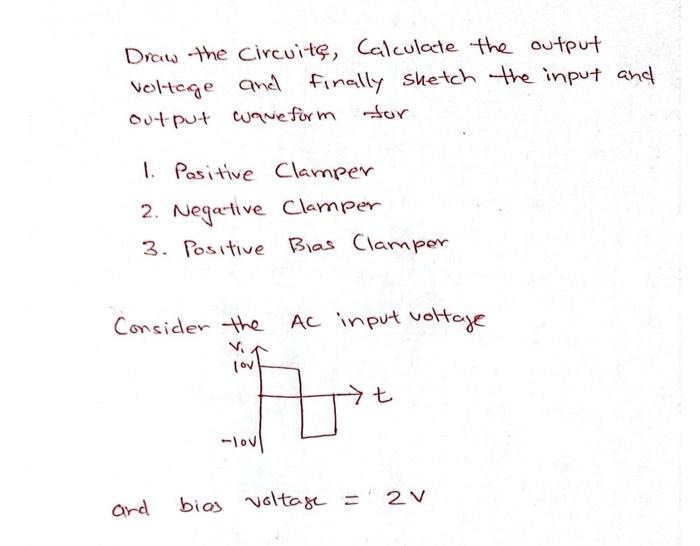 Solved Draw the circuit, Calculate the output voltage and | Chegg.com