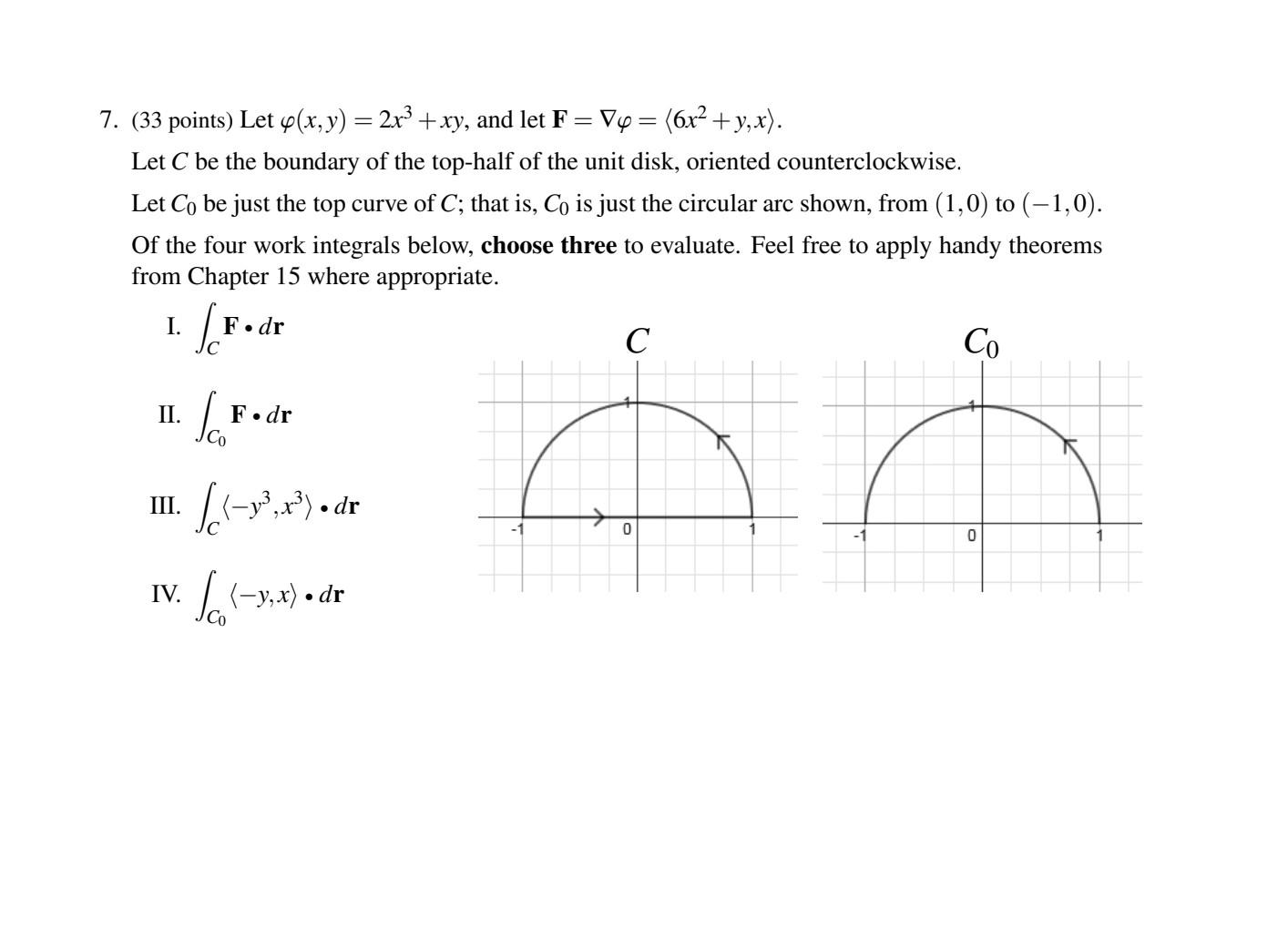 Solved 7. (33 points) Let ?(x,y)=2x3+xy, and let | Chegg.com