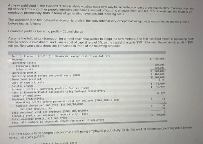 Solved A Paper Published In The Harvard Business Review | Chegg.com