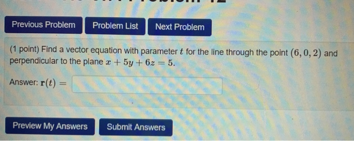 Solved Previous Problem Problem List Next Problem (1 point) | Chegg.com
