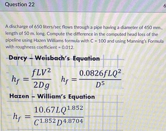 [Solved] Help me answer this ASAP. A discharge of 650