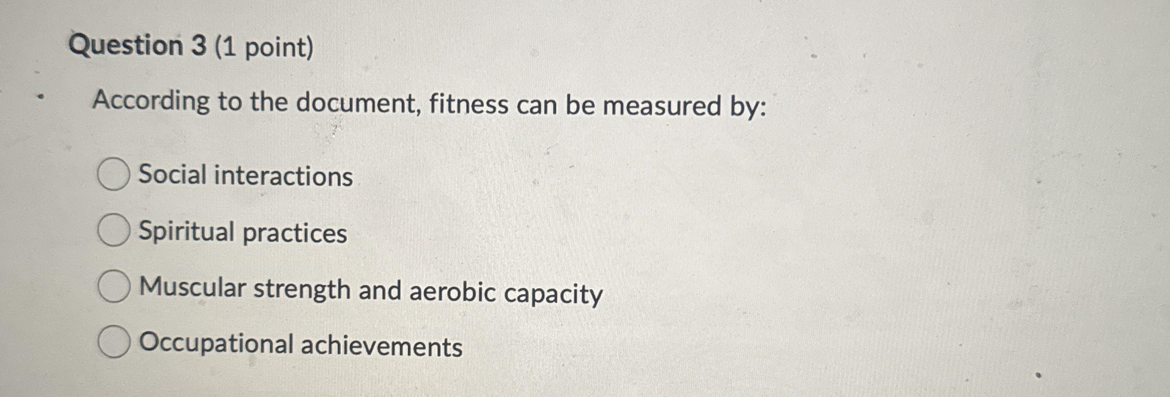 Solved Question 3 (1 ﻿point)According to the document, | Chegg.com