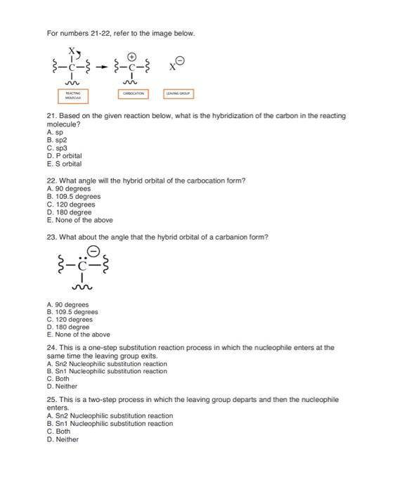 Solved For Numbers 21-22, Refer To The Image Below. 21. 