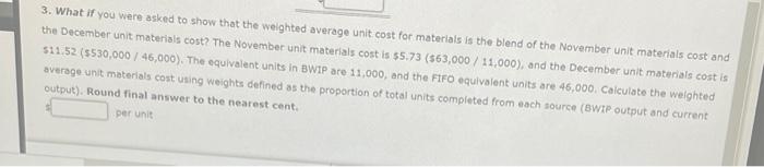Solved cost information and the weighted Average Method | Chegg.com
