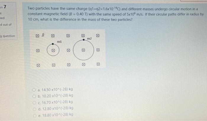 Solved on 7 et Two particles have the same charge | Chegg.com