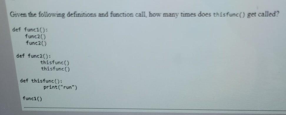 Solved Given the following definitions and function call how | Chegg.com