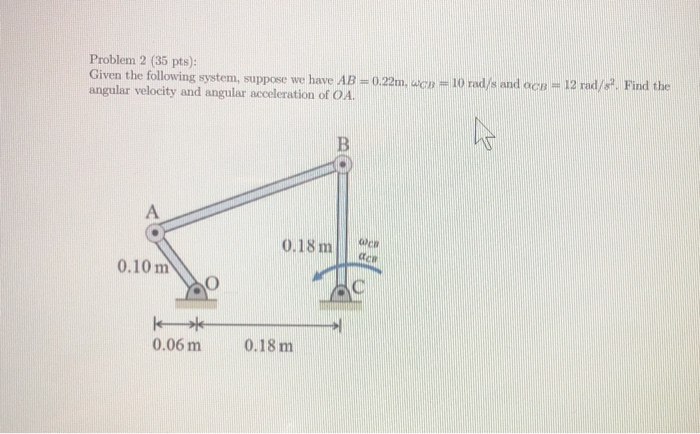 Solved Problem 2 (35 pts): Given the following system, | Chegg.com