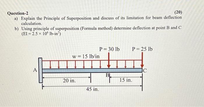 Solved Question-2 (20) a) Explain the Principle of | Chegg.com
