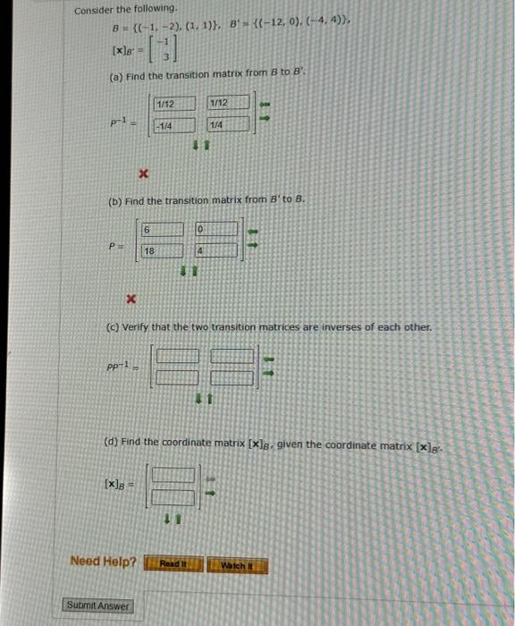 Solved Consider The Following. | Chegg.com