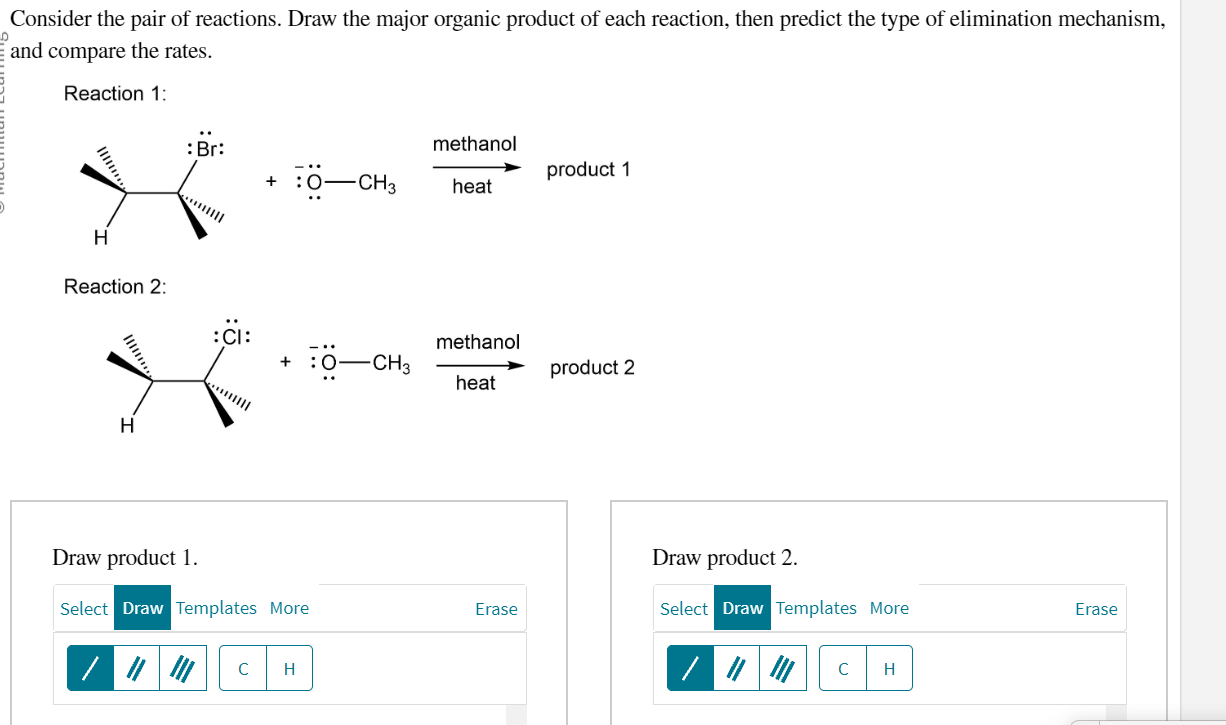 Solved Consider the pair of reactions. Draw the major | Chegg.com