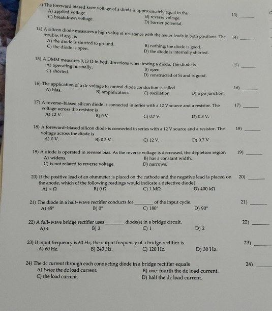 Solved TRUE FALSE. Write T if the statement is true and if | Chegg.com