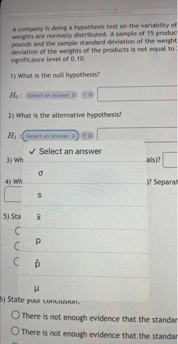 Solved Accept H6 Do Noc Reject H0 6) State your conclusion. | Chegg.com