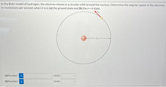 Solved In the Bohr model of hydrogen, the electron moves in | Chegg.com