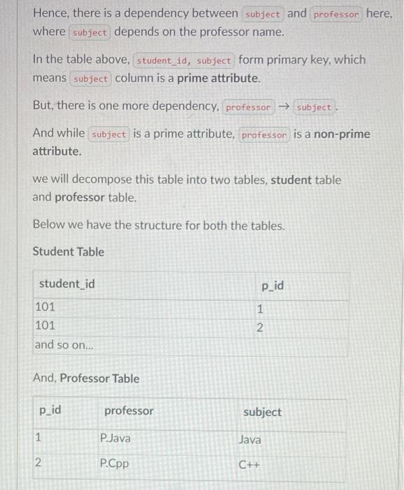 Solved Below we have a college enrolment table with columns | Chegg.com
