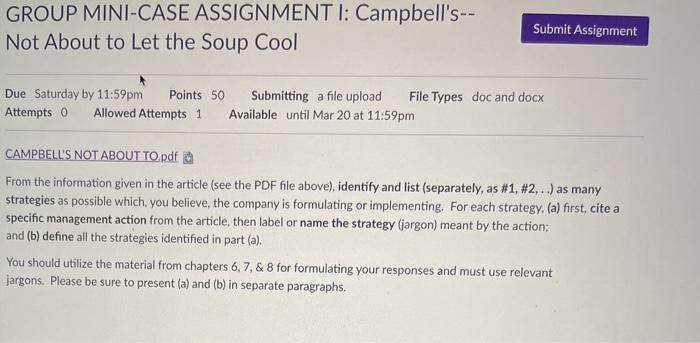 Campbell Soup Case Study Pdf