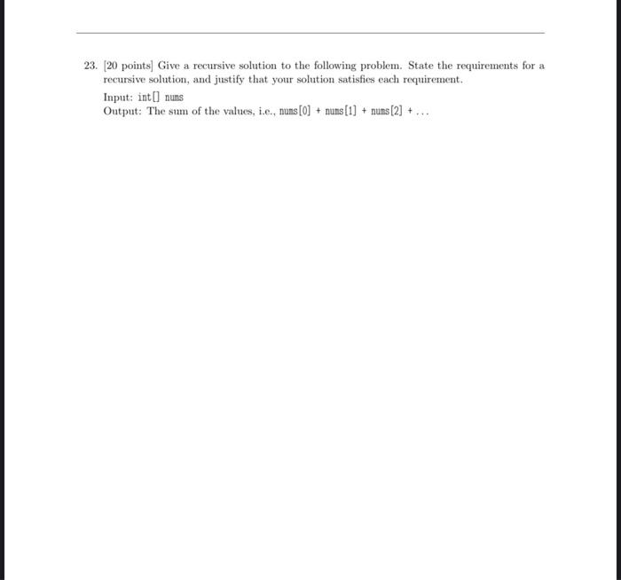 Solved java question. do not need to solve this using code | Chegg.com