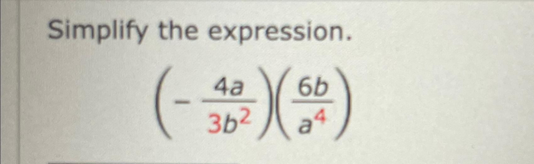 solved-simplify-the-expression-4-2-1-chegg