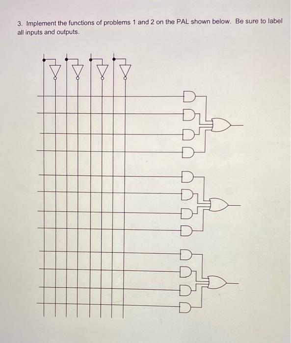 Solved 3. Implement the functions of problems 1 and 2 on the | Chegg.com