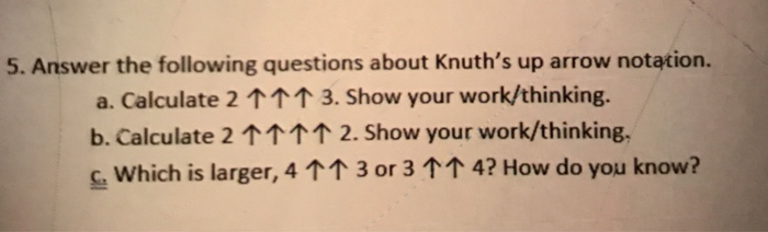 Knuth Problem Solved 5. Answer the following questions about Knuth's up | Chegg.com