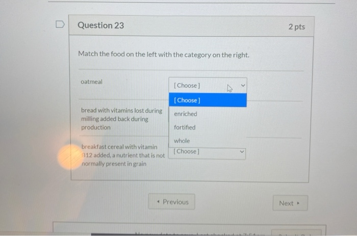 Solved Question 1 2 pts Which of the following is | Chegg.com