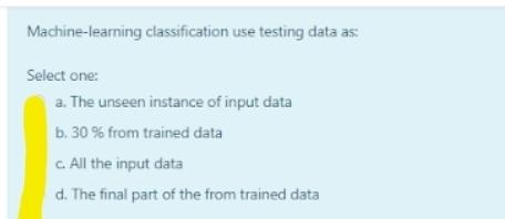 Solved Machine-learning classification use testing data | Chegg.com