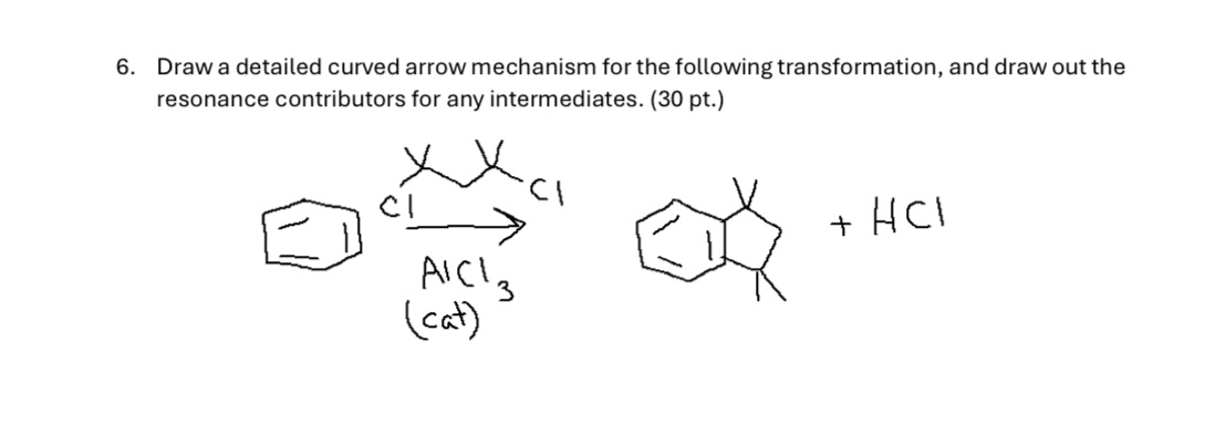 Solved Draw a detailed curved arrow mechanism for the | Chegg.com