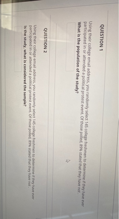 Solved QUESTION 1 Using their college email address, you | Chegg.com