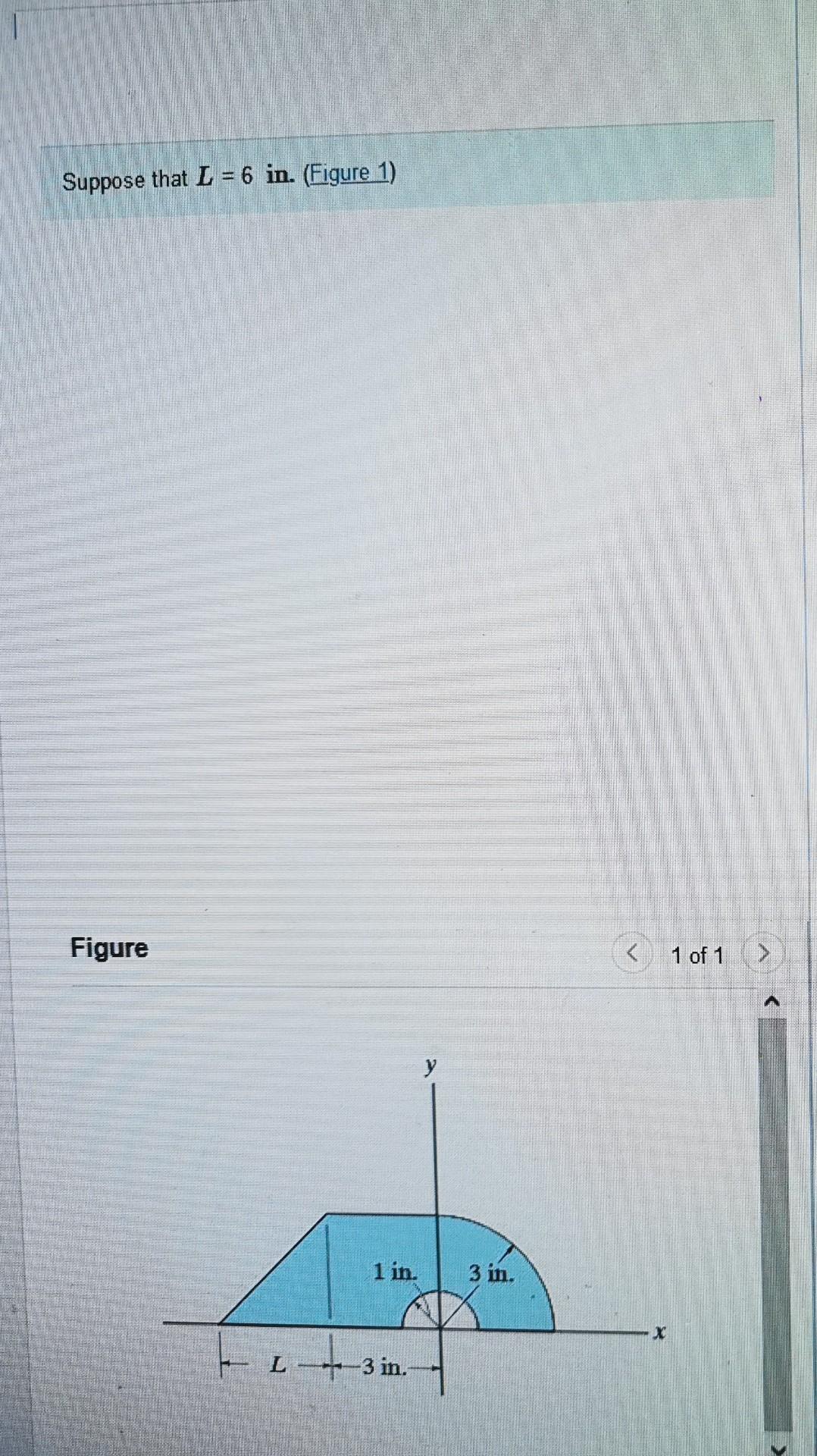 Solved Suppose That L = 6 In. (Figure 1) Figure 1 Of 1 у 1 | Chegg.com