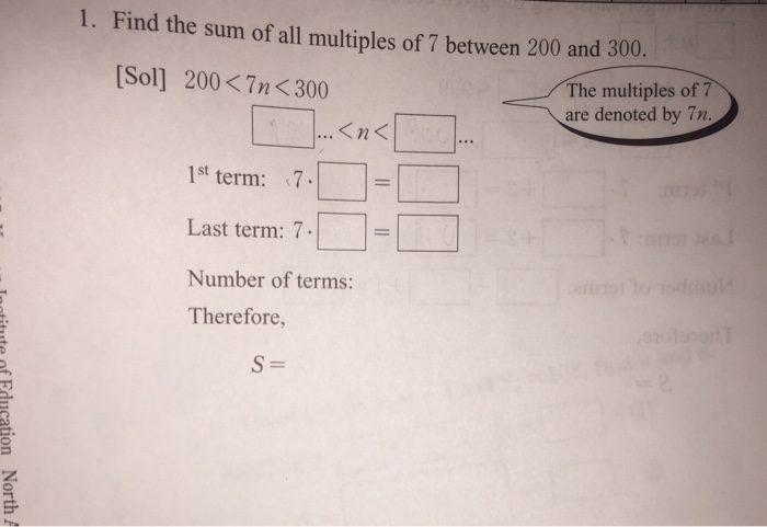 find all the multiples of 7 up to 200