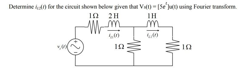 Solved Determine iL2(t) for the circuit shown below given | Chegg.com