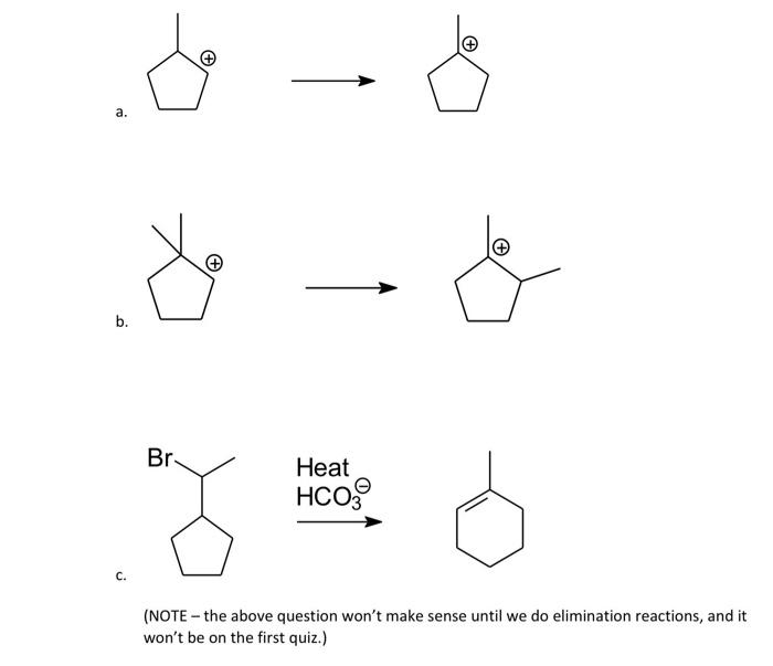 Solved 2. For each of the carbocation rearrangement steps | Chegg.com