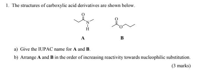 Solved N-methylformamide.The structures of carboxylic acid | Chegg.com