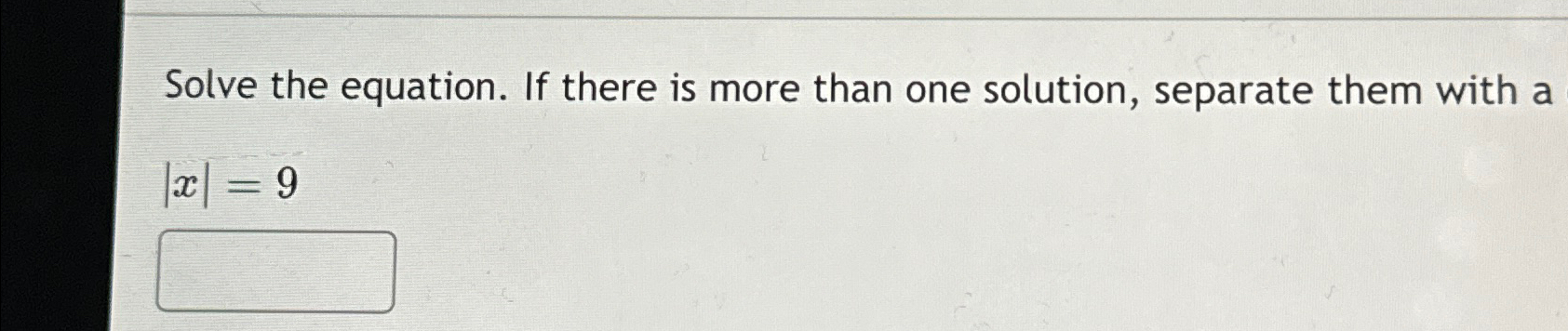 Solved Solve the equation. If there is more than one | Chegg.com