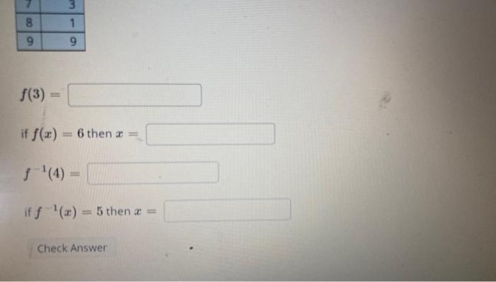 Solved Use the table below to fill in the missing values. 0 | Chegg.com