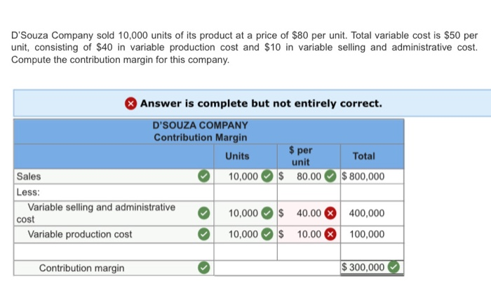 KEESA　（出品者都合により12/31以降SOLD） Solved D'Souza Company sold 10,000 units of its product at a