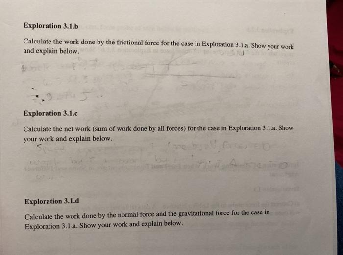 Solved Exploration 3 Calculating the work done Exploration | Chegg.com