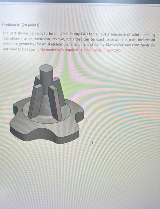 Solved Problem \#1 (20 points) The part shown below is to be | Chegg.com
