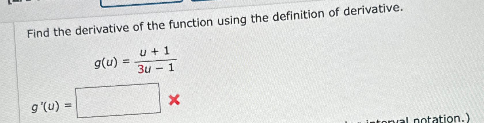 Solved Find the derivative of the function using the | Chegg.com