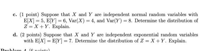 Solved Problem 2 (5 points) a. (2 points) Suppose X | Chegg.com