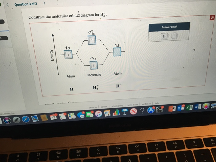 Solved Construct the molecular orbital diagram for H. Answer | Chegg.com