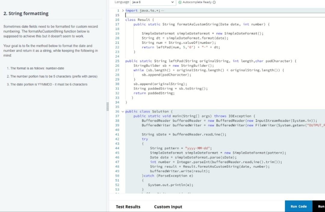 Solved 2. String formatting Sometimes date fields need to be | Chegg.com