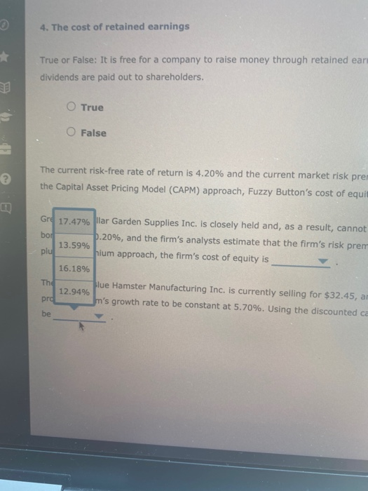 Solved Chapter 11 Assignment
