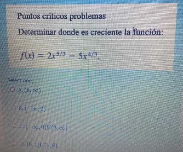 Solved 1. Critical points problems Determine where the | Chegg.com