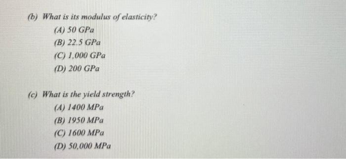 Solved 7.3FE The following stress-strain diagram was | Chegg.com