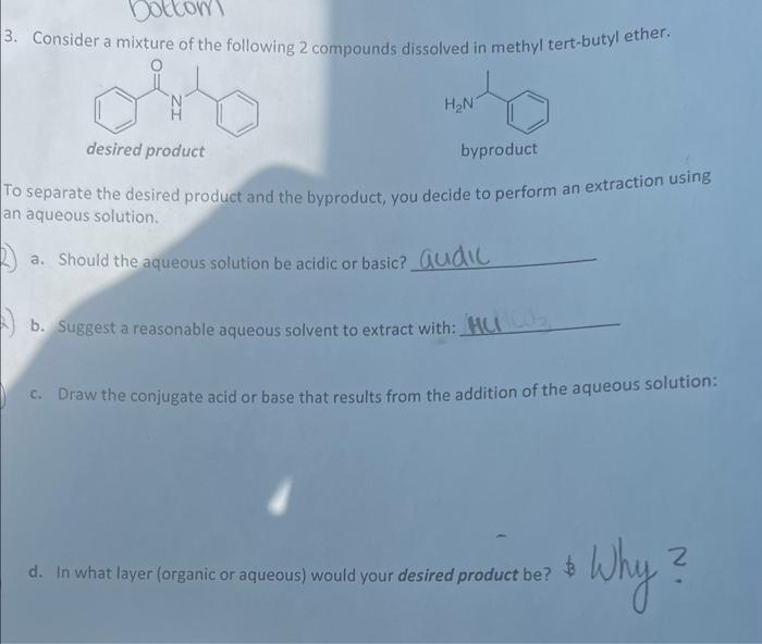 Solved Consider A Mixture Of The Following 2 Compounds | Chegg.com