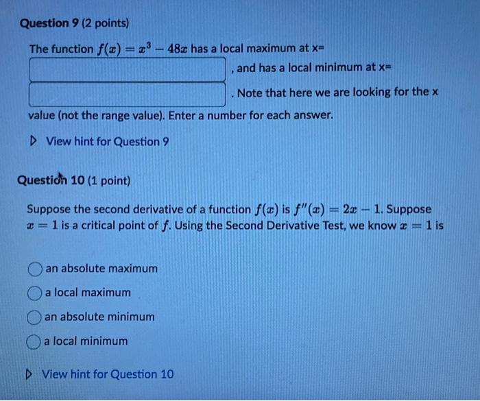 solved-the-function-f-x-x3-48x-has-a-local-maximum-at-x-chegg