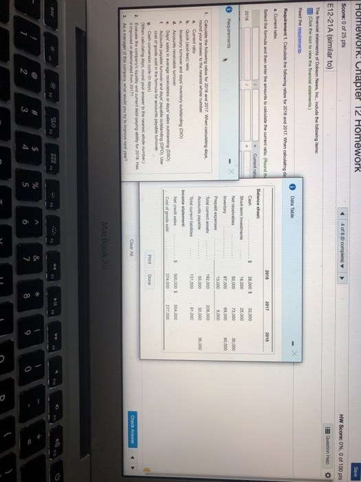 Solved Homework! Chapter 12 Homework Save Score: 0 of 25 pts | Chegg.com