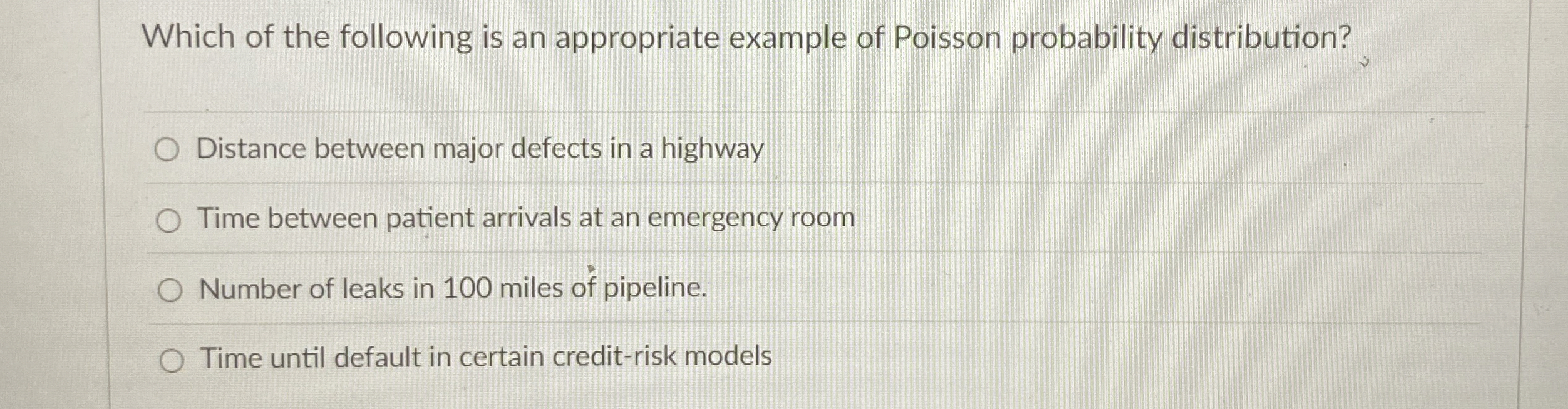 Solved Which of the following is an appropriate example of