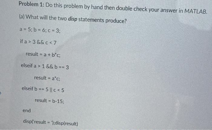 Solved Problem 1: Do this problem by hand then double check | Chegg.com